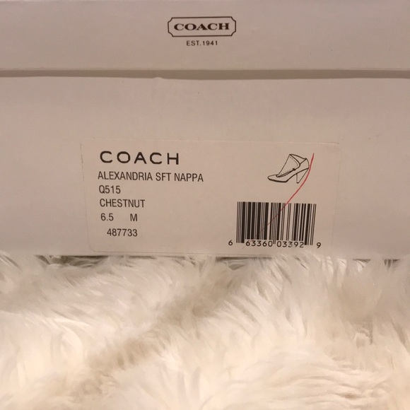 Coach Alexandria Bootie Napa Leather Dk Brown - Picture 6 of 6